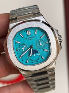 ساعت مردانه پتک فیلیپ ناتیلوس دی دیت اتوماتیک استیل صفحه تیفانی Patek Philippe NUATILOS 01089