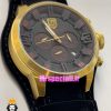 ساعت پورشه دیزاین مردانه کرنوگراف طلایی بند جیر مشکی صفحه مشکی Porsche Design 021186