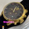 ساعت پورشه دیزاین مردانه کرنوگراف طلایی بند جیر مشکی صفحه مشکی Porsche Design 021186
