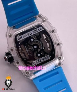 ساعت ریچارد میل مردانه کوارتز قاب شیشه ای بند رابر ابی 01890 RICHARD MILLE