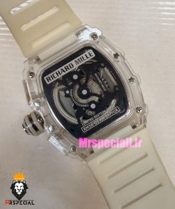 ساعت ریچارد میل مردانه کرنوگراف سفید بند رابر سفید 021611 RICHARD MILLE 