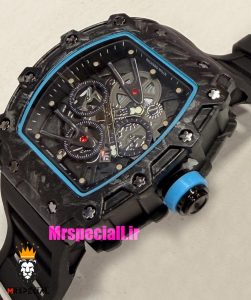 ساعت ریچارد میل مردانه کوارتز مشکی بند رابر مشکی 021618 RICHARD MILLE 