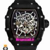 ساعت ریچارد میل مردانه کوارتز مشکی بند رابر مشکی 021617 RICHARD MILLE