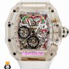 ساعت ریچارد میل مردانه کرنوگراف سفید بند رابر سفید 021611 RICHARD MILLE
