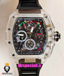 ساعت ریچارد میل مردانه کرنوگراف بند رابر مشکی 021612 RICHARD MILLE
