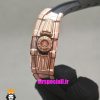 ساعت ریچارد میل مردانه کرنوگراف رزگلد بند رابر مشکی 021220 RICHARD MILLE