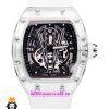 ساعت ریچارد میل مردانه قاب شیشه ای بند رابر کوارتز 01891 RICHARD MILLE