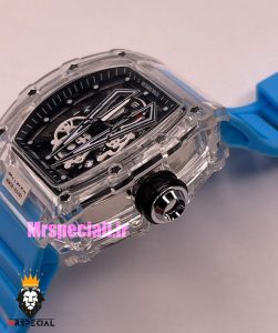ساعت ریچارد میل مردانه کوارتز قاب شیشه ای بند رابر ابی 01890 RICHARD MILLE