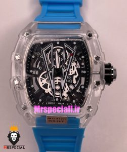 ساعت ریچارد میل مردانه کوارتز قاب شیشه ای بند رابر ابی 01890 RICHARD MILLE