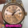 ساعت رولکس مردانه مدل دیت جاست اتوماتیک دورنگ رزگلد صفحه رزگلد 020915 ROLEX DATEJUST