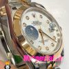 ساعت رولکس مردانه مدل دیت جاست اتوماتیک دورنگ رزگلد صفحه سفید صدفی 020916 ROLEX DATEJUST