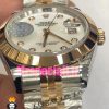 ساعت رولکس مردانه مدل دیت جاست اتوماتیک دورنگ رزگلد صفحه سفید صدفی 020916 ROLEX DATEJUST