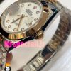 ساعت رولکس مردانه مدل دیت جاست اتوماتیک دورنگ رزگلد صفحه سفید صدفی 020916 ROLEX DATEJUST