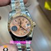 ساعت رولکس زنانه دیت جاست اتوماتیک دورنگ رزگلد صفحه رزگلد 021040 ROLEX DATEJUST