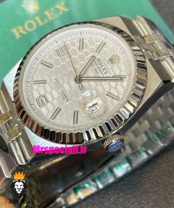 ساعت رولکس مردانه مدل دیت جاست لند دولر اتوماتیک استیل صفحه سفید 021422 ROLEX DATEJUST LAND DWELLER