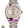 ساعت رولکس زنانه دیت جاست اتوماتیک دورنگ رزگلد صفحه رزگلد 01897 ROLEX DATEJUST