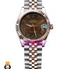 ساعت رولکس زنانه دیت جاست اتوماتیک دورنگ رزگلد صفحه قهوه ای 01895 ROLEX DATEJUST