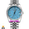 ساعت رولکس زنانه دیت جاست اتوماتیک استیل صفحه تیفانی 021475 ROLEX DATEJUST