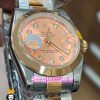 ساعت رولکس زنانه دیت جاست اتوماتیک دورنگ رزگلد صفحه رزگلد 021040 ROLEX DATEJUST