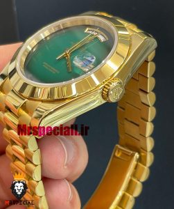 ساعت مچی مردانه رولکس مدل دی دیت اتوماتیک طلایی صفحه سبز 021449 ROLEX DAY DATE 