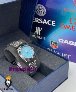 ساعت رولکس زنانه دیت جاست اتوماتیک استیل صفحه تیفانی 021475 ROLEX DATEJUST 