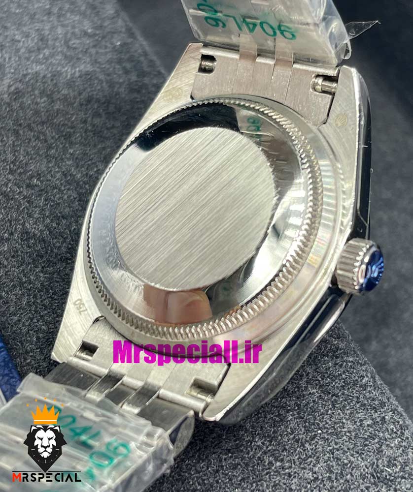 ساعت رولکس زنانه دیت جاست اتوماتیک استیل قاب نگین صفحه ابی 021470 ROLEX DATEJUST