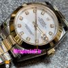 ساعت رولکس زنانه دیت جاست اتوماتیک دورنگ رزگلد صفحه سفید صدف 021039 ROLEX DATEJUST