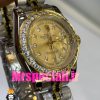 ساعت رولکس زنانه مدل دیت جاست اتوماتیک دورنگ طلایی صفحه طلایی قاب نگین 020864 ROLEX DATEJUST Diamond