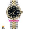 ساعت مچی زنانه رولکس دیت جاست کوارتز دو رنگ طلایی 01684 ROLEX DATE JUST