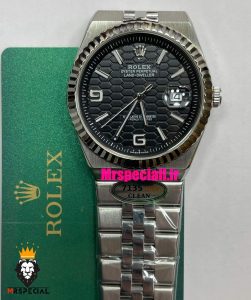 ساعت رولکس مردانه مدل دیت جاست لند دولر اتوماتیک استیل صفحه مشکی 021423 ROLEX DATEJUST LAND DWELLER
