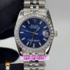 ساعت رولکس زنانه دیت جاست اتوماتیک استیل قاب نگین صفحه ابی 020991 ROLEX DATEJUST