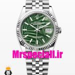 ساعت رولکس مردانه مدل دیت جاست اتوماتیک استیل صفحه سبز 020889 ROLEX DATEJUST