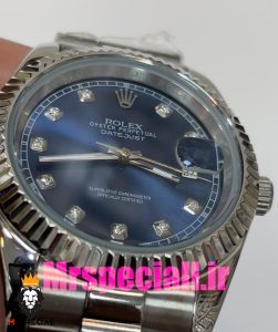 ساعت رولکس مردانه مدل دیت جاست اتوماتیک استیل صفحه ابی 020892 ROLEX DATEJUST