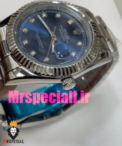 ساعت رولکس مردانه مدل دیت جاست اتوماتیک استیل صفحه ابی 020892 ROLEX DATEJUST