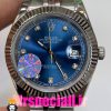 ساعت رولکس مردانه مدل دیت جاست اتوماتیک استیل صفحه ابی 020891 ROLEX DATEJUST