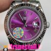 ساعت رولکس مردانه مدل دیت جاست اتوماتیک استیل صفحه صورتی 020890 ROLEX DATEJUST