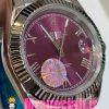 ساعت رولکس مردانه مدل دیت جاست اتوماتیک استیل صفحه صورتی 020890 ROLEX DATEJUST