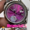 ساعت رولکس مردانه مدل دیت جاست اتوماتیک استیل صفحه صورتی 020890 ROLEX DATEJUST