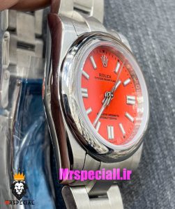 ساعت رولکس زنانه پرپچوال کوارتز استیل صفحه قرمز 021056 ROLEX Perpetual 