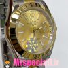 ساعت رولکس مردانه مدل دیت جاست اتوماتیک دورنگ طلایی صفحه طلایی 020893 ROLEX DATEJUST