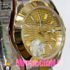 ساعت رولکس مردانه مدل دیت جاست اتوماتیک دورنگ طلایی صفحه طلایی 020894 ROLEX DATEJUST