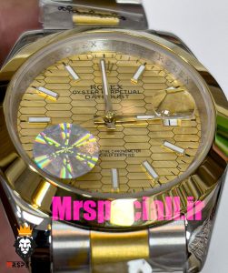 ساعت رولکس مردانه مدل دیت جاست اتوماتیک دورنگ طلایی صفحه طلایی 020894 ROLEX DATEJUST