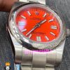 ساعت رولکس زنانه پرپچوال کوارتز استیل صفحه قرمز 021056 ROLEX Perpetual
