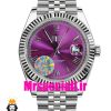 ساعت رولکس مردانه مدل دیت جاست اتوماتیک استیل صفحه صورتی 020890 ROLEX DATEJUST