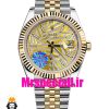 ساعت رولکس مردانه مدل دیت جاست اتوماتیک دورنگ طلایی صفحه طلایی 020895 ROLEX DATEJUST