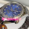ساعت رولکس زنانه مدل دیت جاست اتوماتیک استیل صفحه ابی قاب نگین 020866 ROLEX DATEJUST Diamond