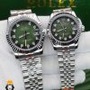ساعت ست رولکس زنانه و مردانه دیت جاست باتری استیل صفحه سبز 01531 ROLEX DATEJUST - تصویر 2