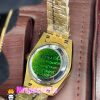 ساعت رولکس زنانه دیت جاست اتوماتیک طلایی قاب نگین صفحه سفید صدف 020989 ROLEX DATEJUST