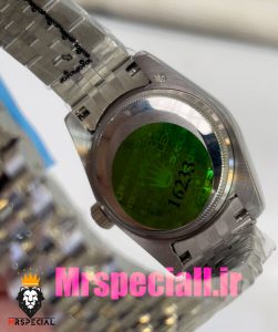 ساعت رولکس زنانه مدل دیت جاست اتوماتیک استیل صفحه ابی قاب نگین 020866 ROLEX DATEJUST Diamond