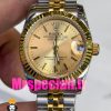 ساعت رولکس زنانه مدل دیت جاست اتوماتیک دورنگ طلایی صفحه طلایی 020863 ROLEX DATEJUST